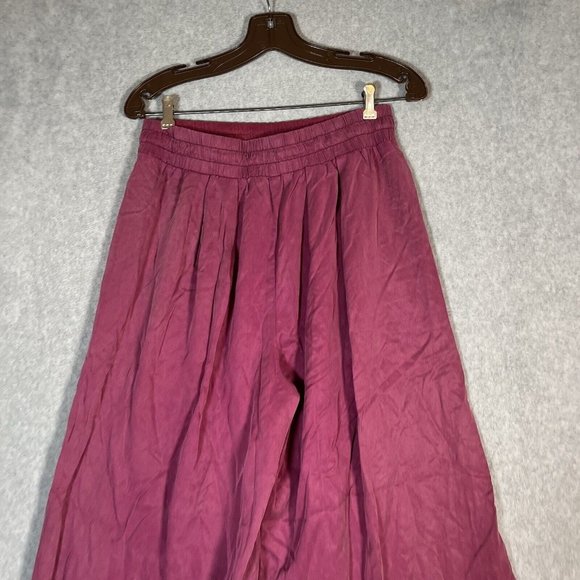 Free People Movement Ab Tracker Pants Womens Small Acai Wide Leg Split Flowy - Picture 13 of 16